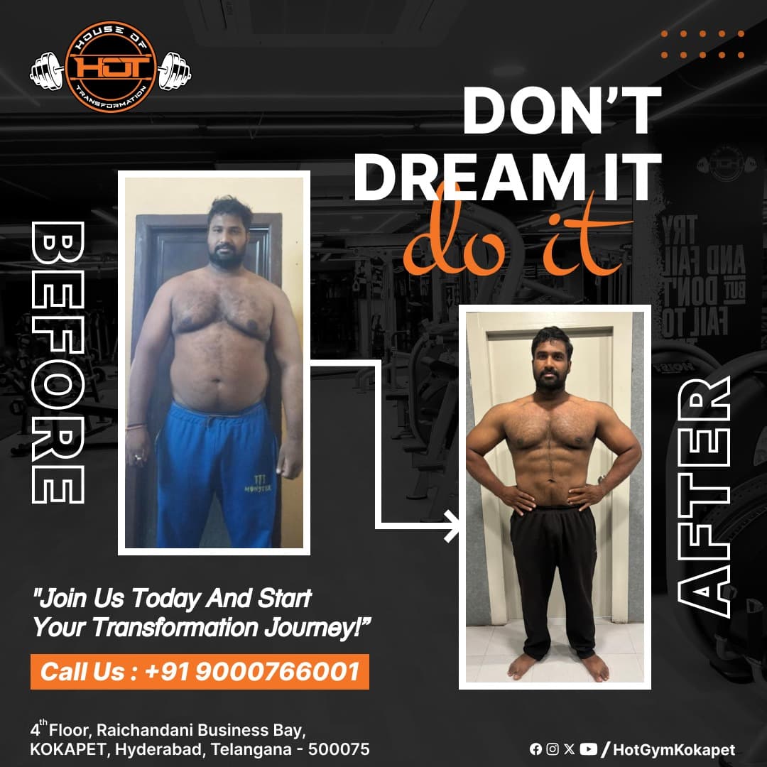 HOT Gym member transformation